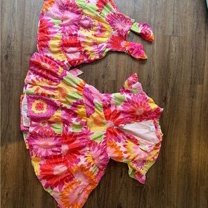 Mommy and Me J Marie Leilani Floral Dress Set (M) and (4T)